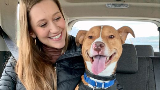 Ali Swietek and her dog Pippin