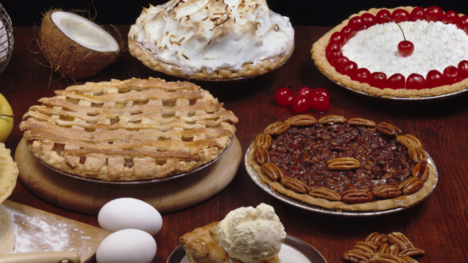 Pies on the table